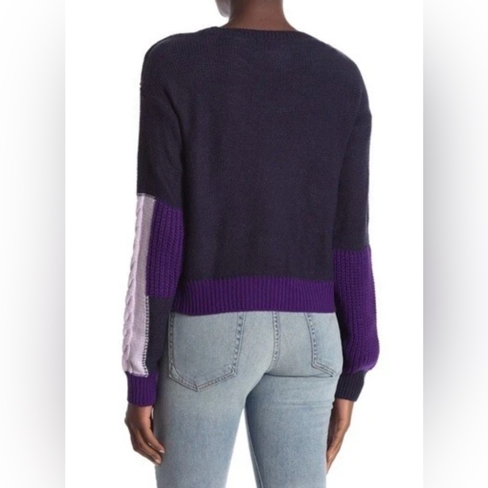 Ten Sixty Sherman Patchwork Cable Knit Sweater | … - image 2
